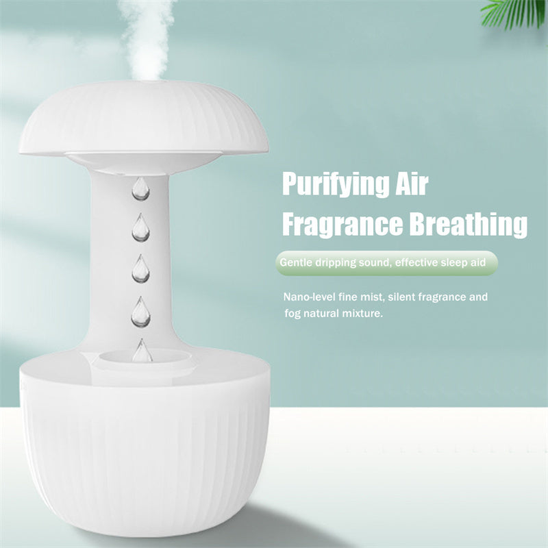 Humidifier front view with product description display