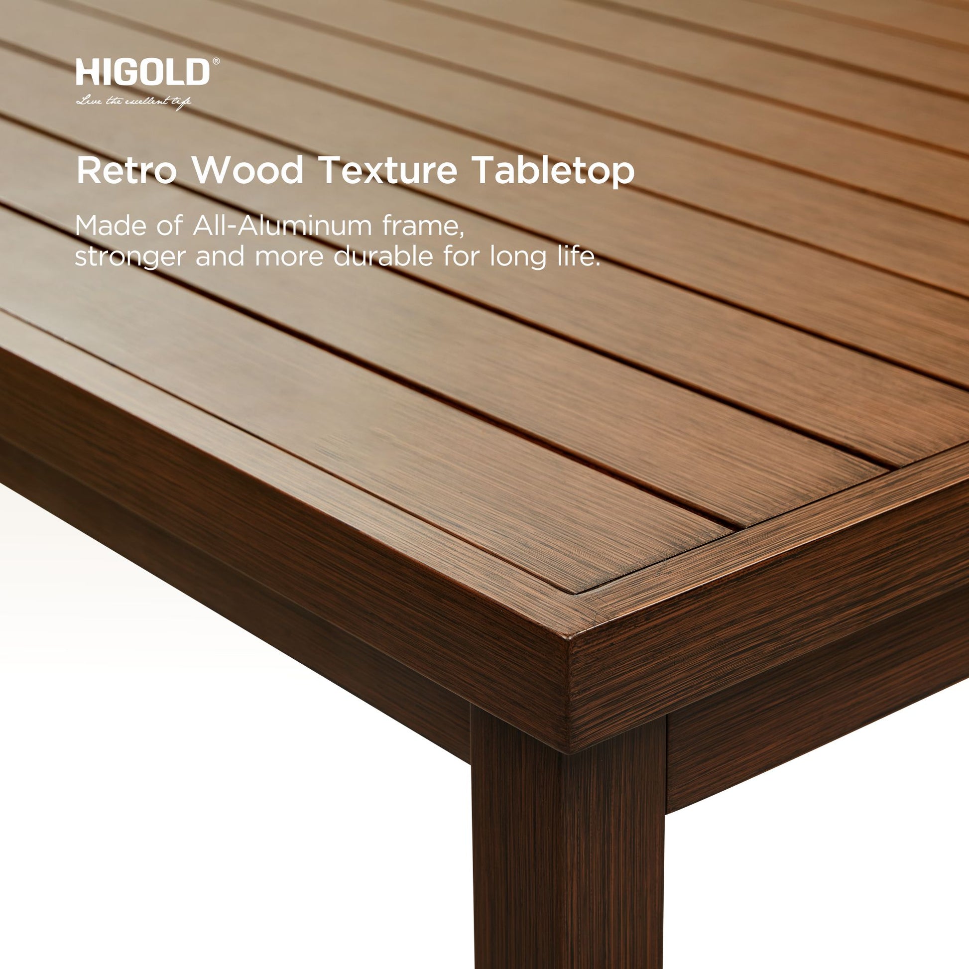 HIGOLD CARLO table material close-up finish quality