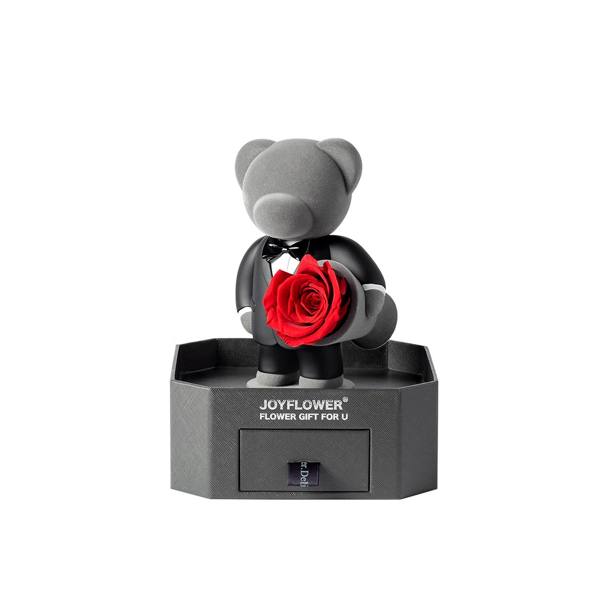 Enchanting timeless romance teddy bear promise gift side view without case