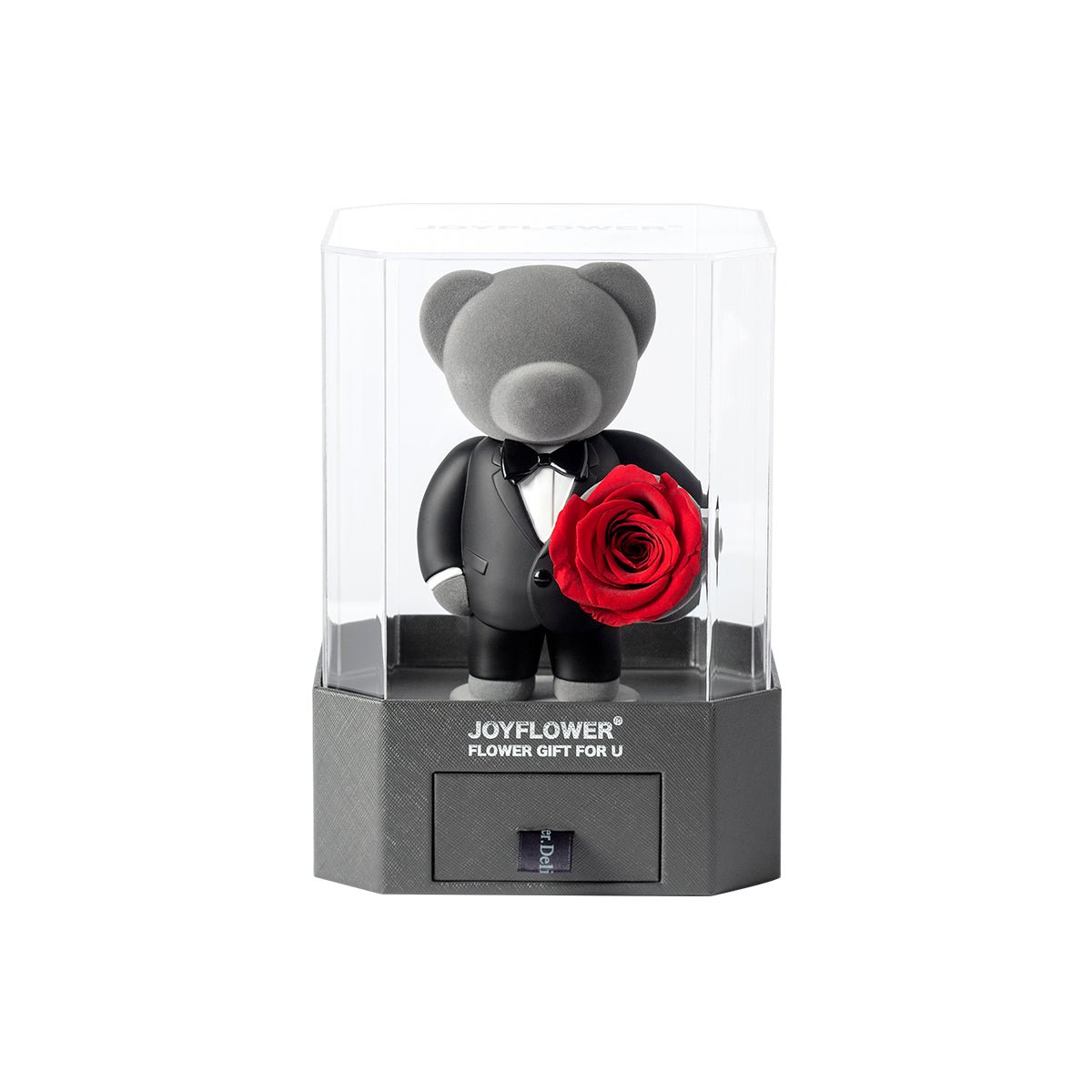 Enchanting timeless romance teddy bear promise gift front view without case