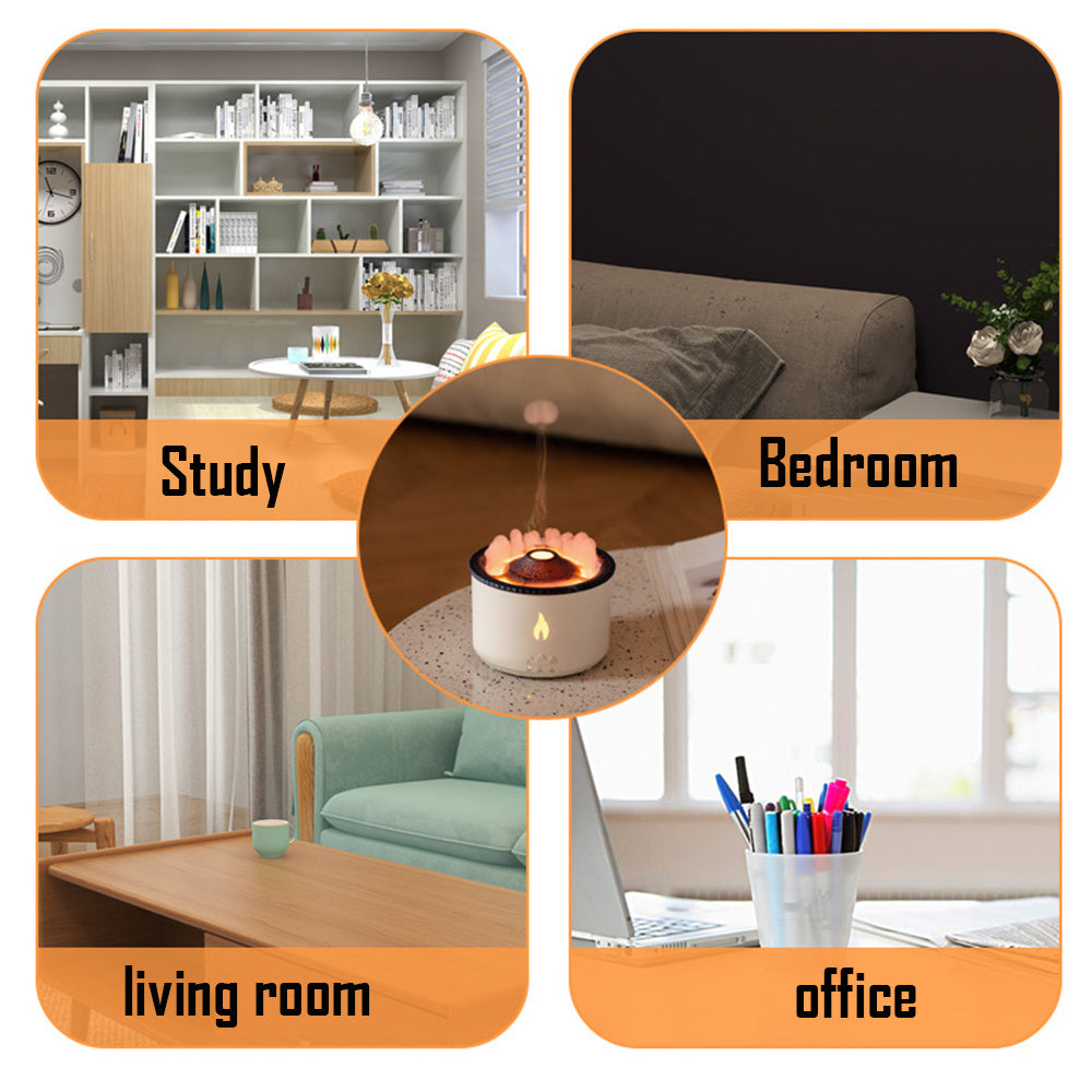 Ultrasonic essential oil humidifier placement guide office bedroom study living room
